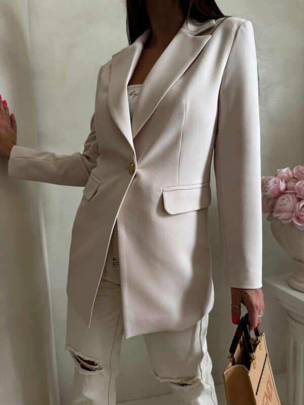 Marynarka LONG – jasny beż