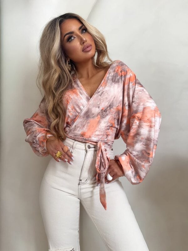 Bluzka KAIRA print ornament – peach Bluzka KAIRA print ornament – peach