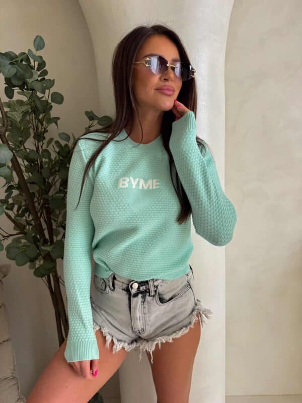 Sweter CRISTAL – miętowy