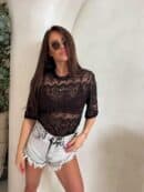 Bluzka PEROLA – czarna