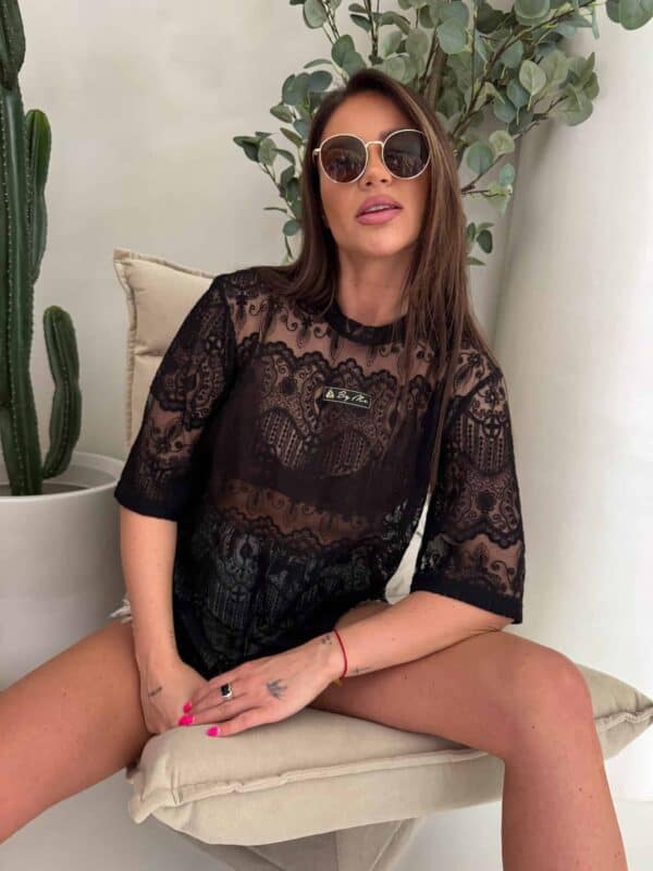 Bluzka PEROLA – czarna