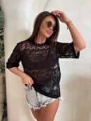 Bluzka PEROLA – czarna