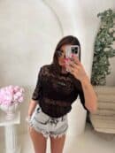 Bluzka PEROLA – czarna