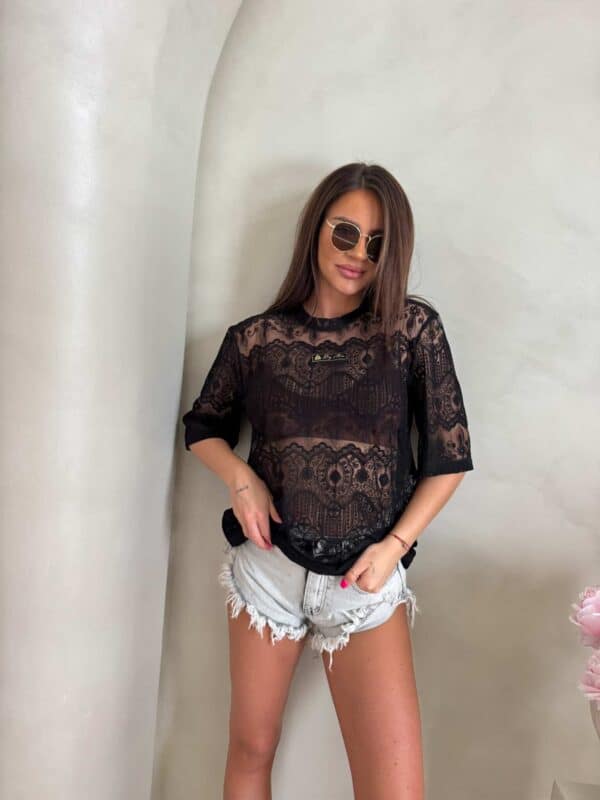 Bluzka PEROLA – czarna