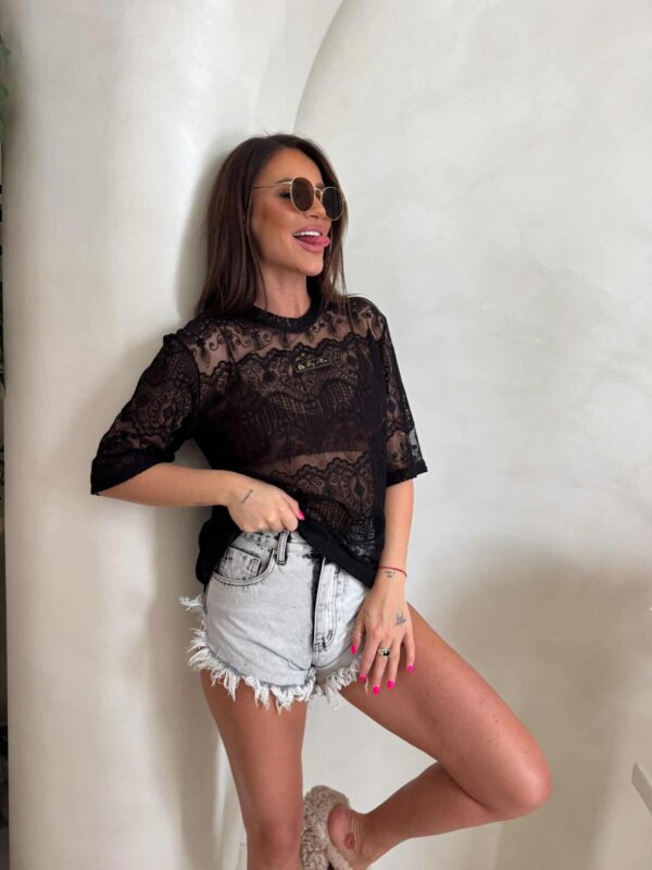 Bluzka PEROLA – czarna