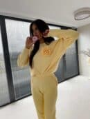 Komplet DELANI LONG – bananowy