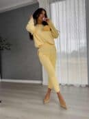 Komplet DELANI LONG – bananowy