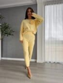 Komplet DELANI LONG – bananowy
