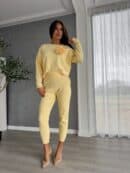 Komplet DELANI LONG – bananowy