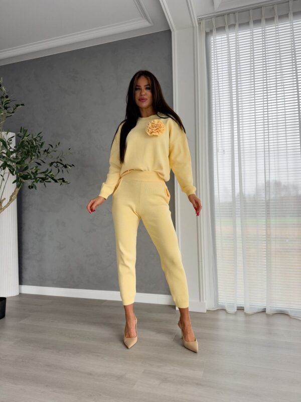 Komplet DELANI LONG – bananowy