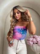 Top MAVEN print pantera - pink