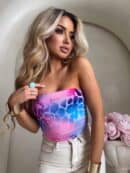 Top MAVEN print pantera - pink