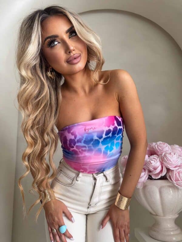 Top MAVEN print pantera - pink