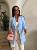 Marynarka LONG – baby blue