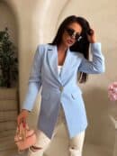 Marynarka LONG – baby blue