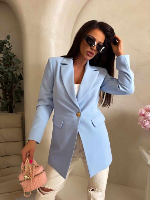 Marynarka LONG – baby blue