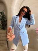 Marynarka LONG – baby blue