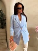 Marynarka LONG – baby blue