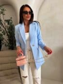 Marynarka LONG – baby blue