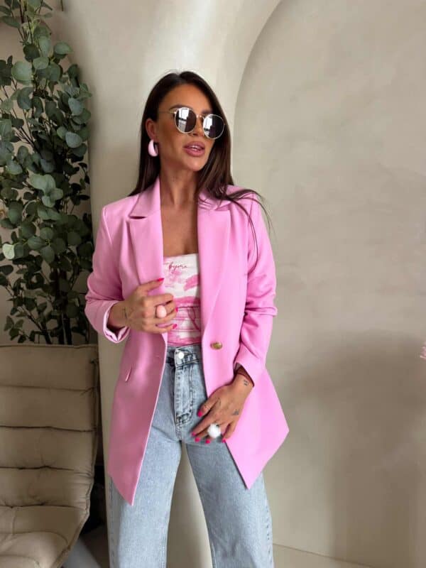 Marynarka LONG – mocny róż Marynarka LONG – mocny róż