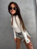 Bluzka VENEZIA logo spring - ecru