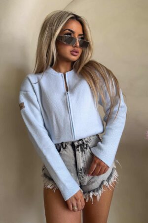 Bomberka MOHAIR - błękitna