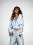 Bomberka MOHAIR - błękitna