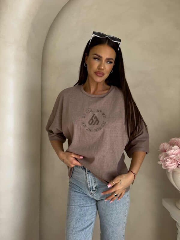 T-shirt NIRVANA – ciemny beż T-shirt NIRVANA – ciemny beż