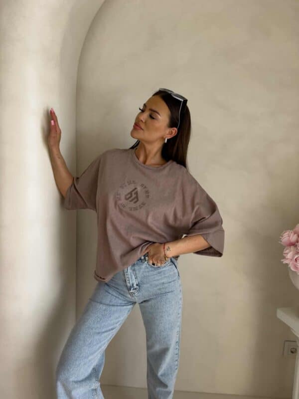 T-shirt NIRVANA – ciemny beż T-shirt NIRVANA – ciemny beż