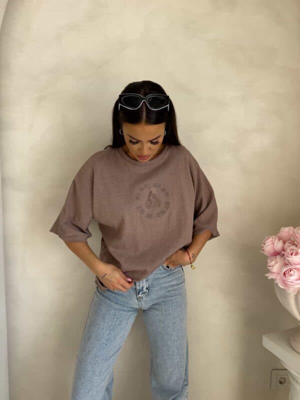 T-shirt NIRVANA – ciemny beż T-shirt NIRVANA – ciemny beż