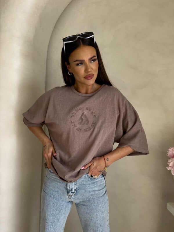 T-shirt NIRVANA – ciemny beż T-shirt NIRVANA – ciemny beż