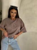 T-shirt NIRVANA – ciemny beż T-shirt NIRVANA – ciemny beż