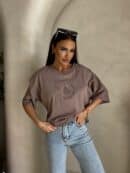 T-shirt NIRVANA – ciemny beż T-shirt NIRVANA – ciemny beż