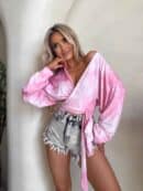 Bluzka KAIRA print – pastel