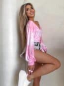 Bluzka KAIRA print – pastel