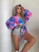 Bluzka KAIRA print pantera – pink Bluzka KAIRA print pantera – pink