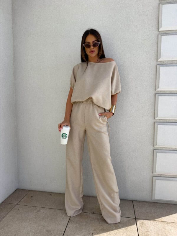 Komplet LUXE – beżowy