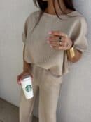 Komplet LUXE – beżowy