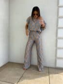 Komplet LUXE print ornament – blue