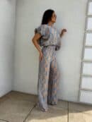 Komplet LUXE print ornament – blue