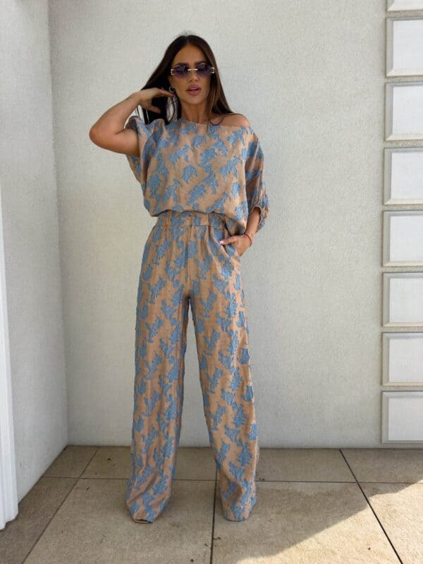 Komplet LUXE print ornament – blue