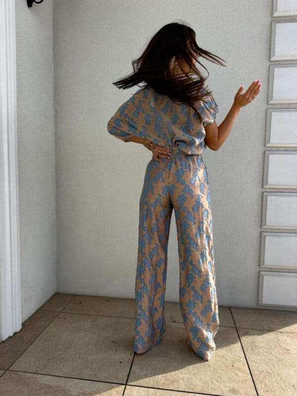 Komplet LUXE print ornament – blue