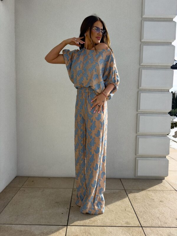 Komplet LUXE print ornament – blue