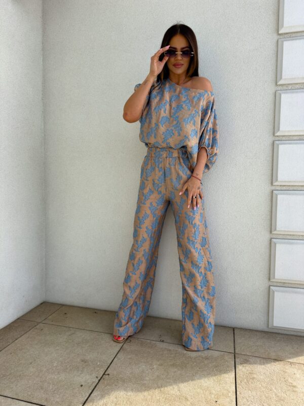 Komplet LUXE print ornament – blue