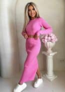 Komplet MELBOURNE – różowy