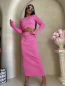 Komplet MELBOURNE – różowy