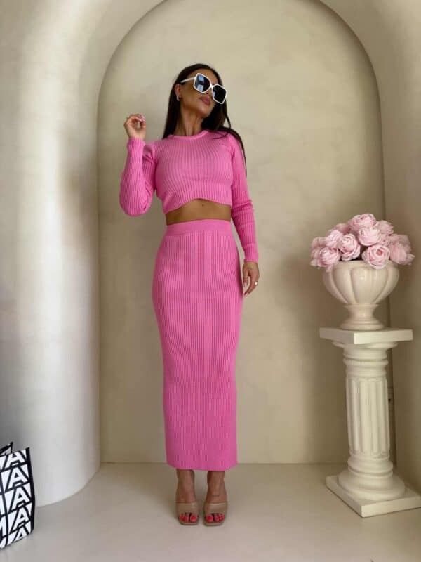 Komplet MELBOURNE – różowy