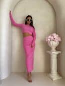 Komplet MELBOURNE – różowy