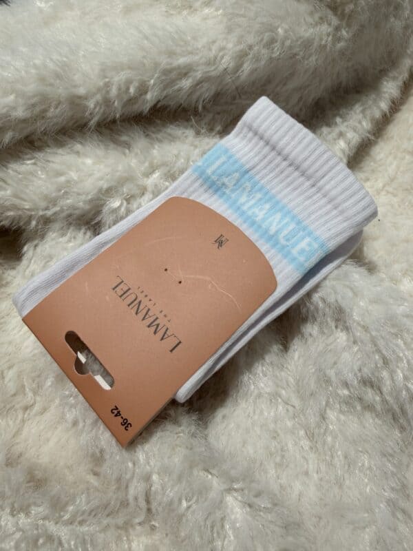 Skarpety REAL białe/mięta