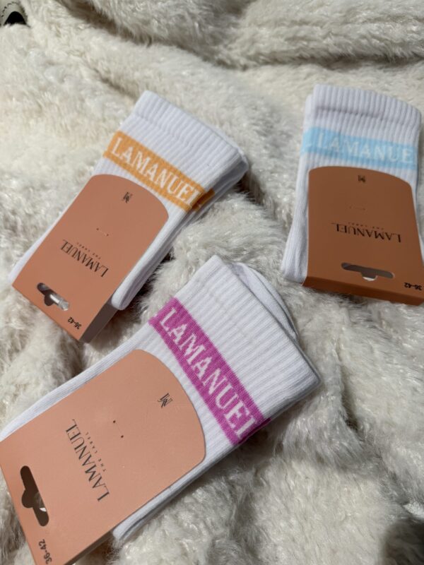 Skarpety REAL białe/mięta